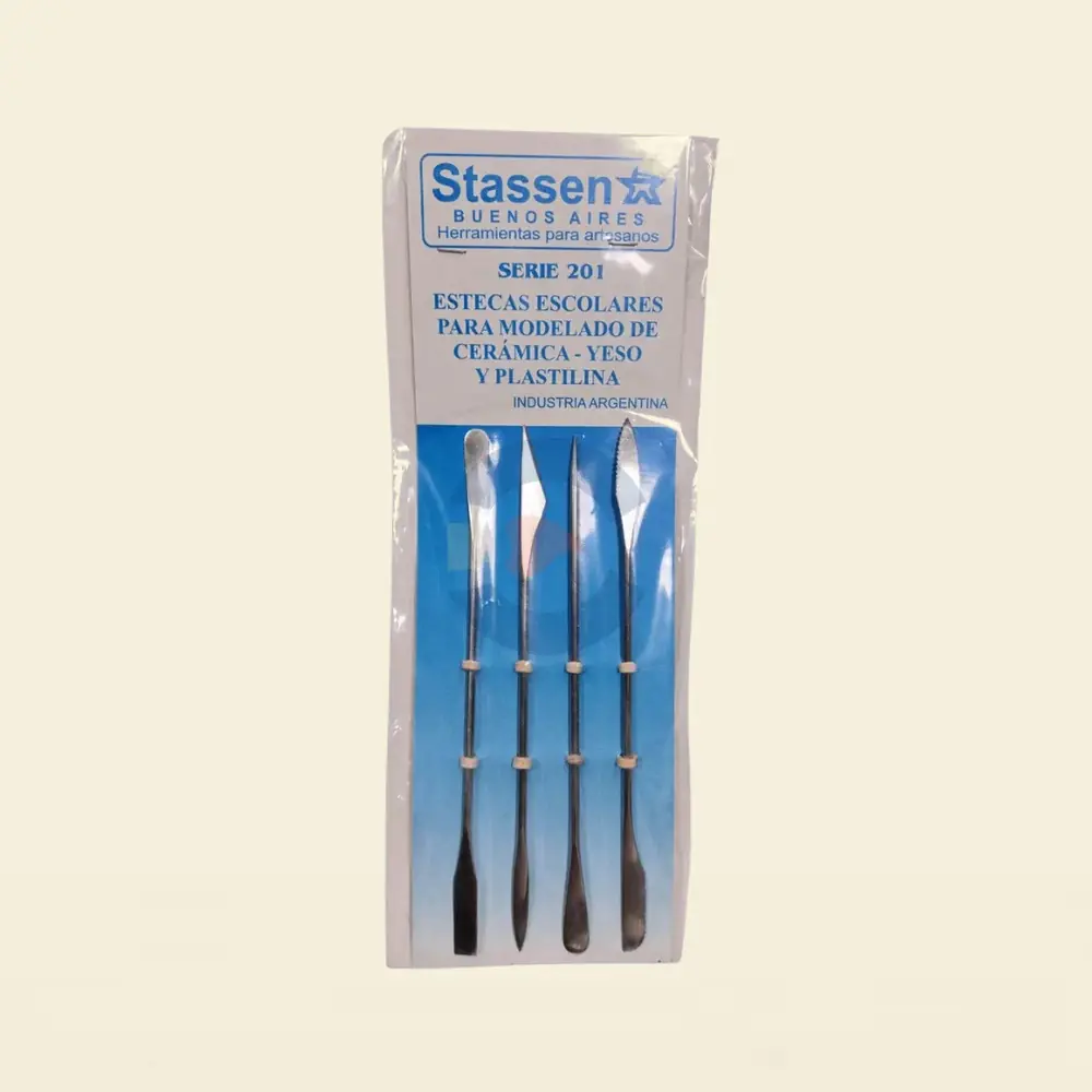 Set de Estecas de Acero Inoxidable Stassen S201 x 4