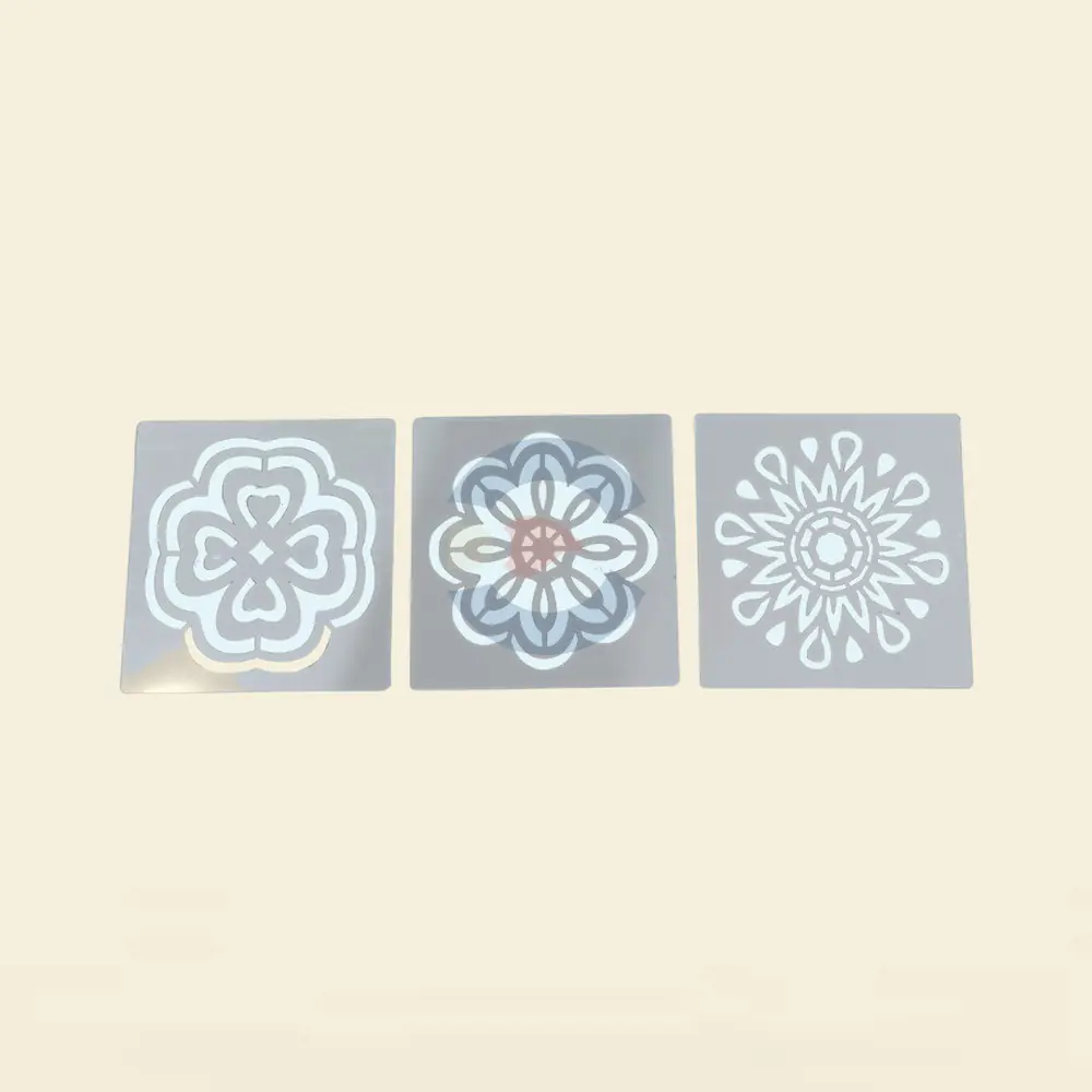 Stencil Mándala x 3