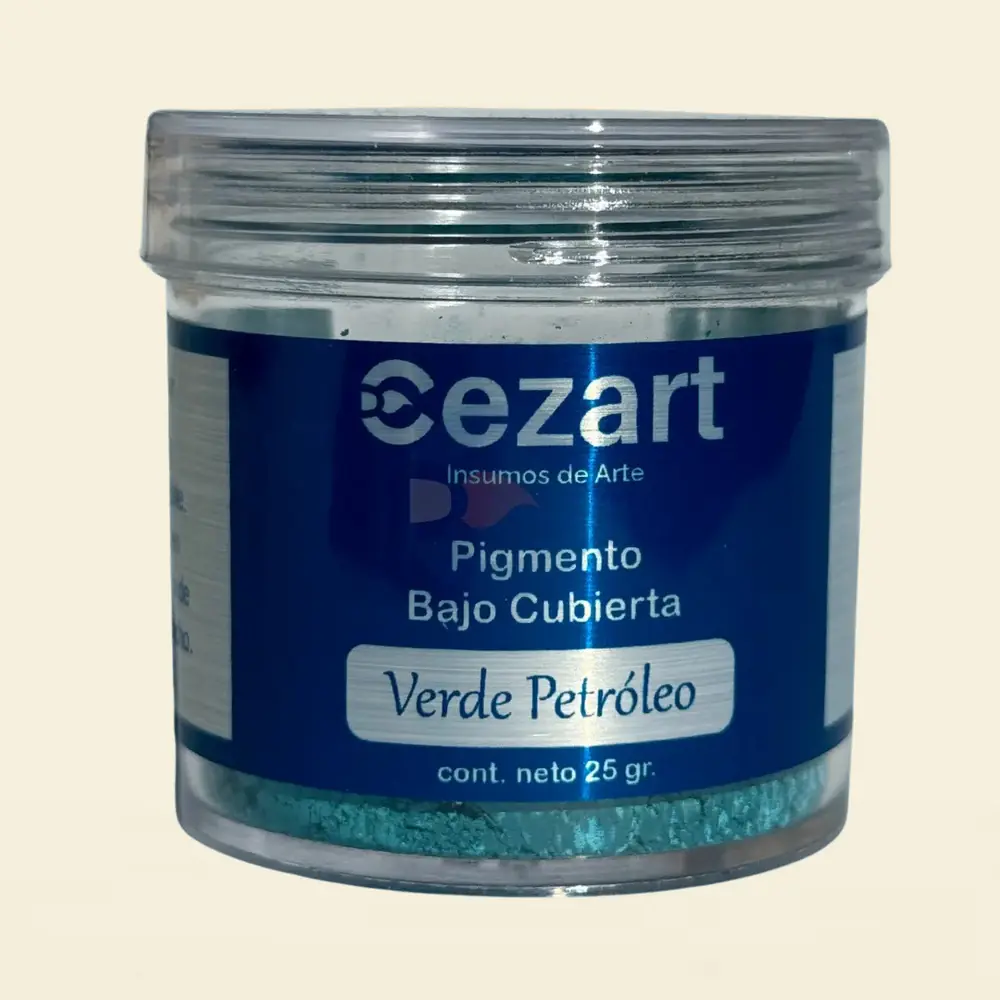 Pigmento Bajo Cubierta Verde Petróleo BC0124 25 gr