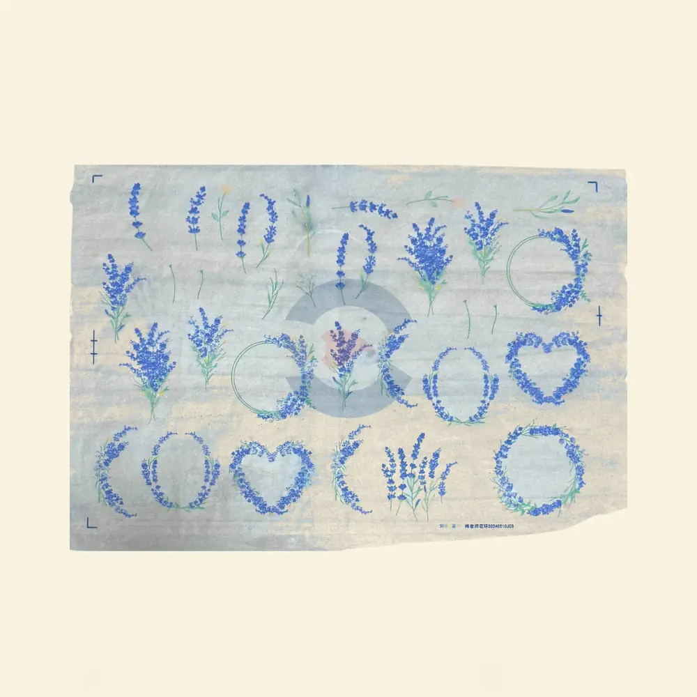 Papel de Transferencia 'Flor Lavanda' 48x33 cm