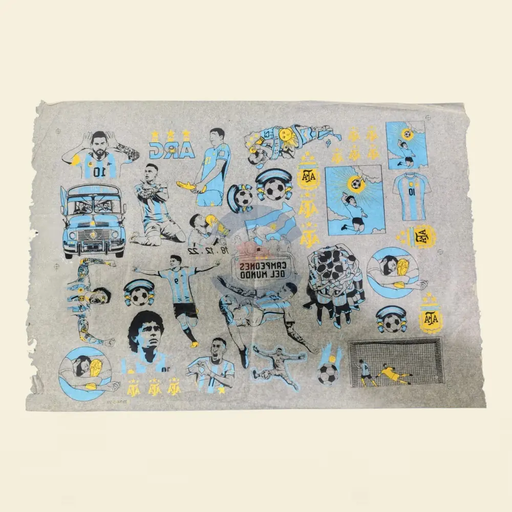 Papel de Transferencia Selección Argentina Fútbol 52 x 37 cm
