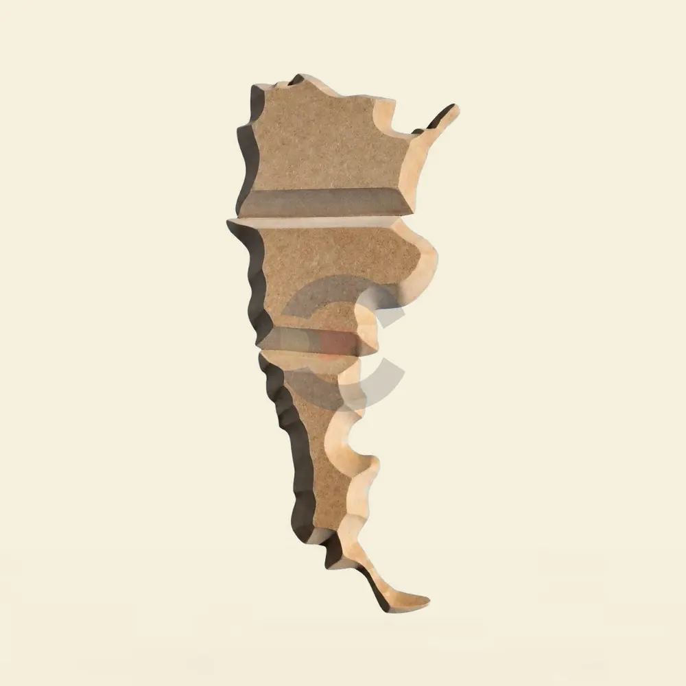 Contramolde Mapa de Argentina Grande 3 Piezas