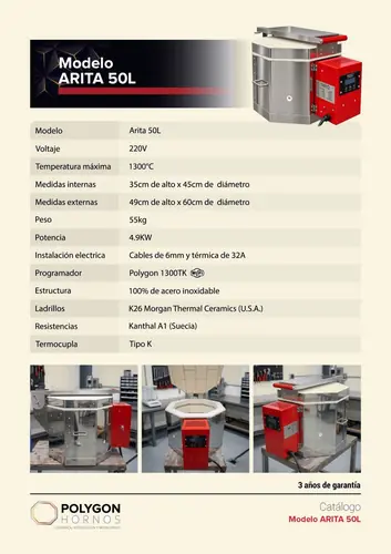 Horno Polygon Arita 50 Litros, foto 2