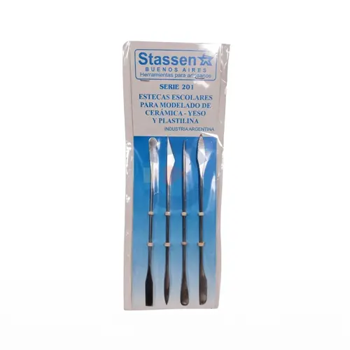 Set de Estecas de Acero Inoxidable Stassen S201 x 4