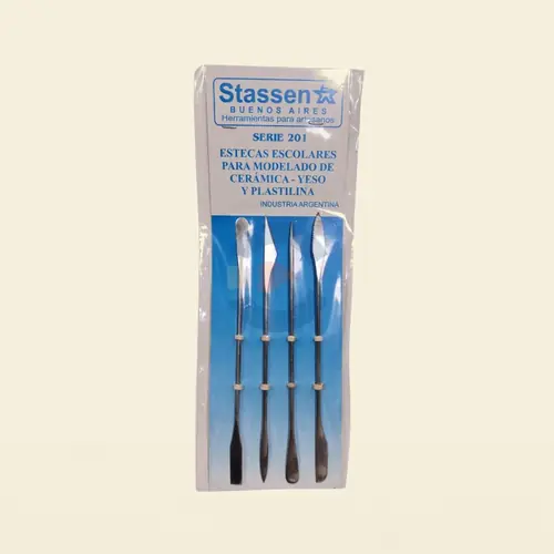 Set de Estecas de Acero Inoxidable Stassen S201 x 4