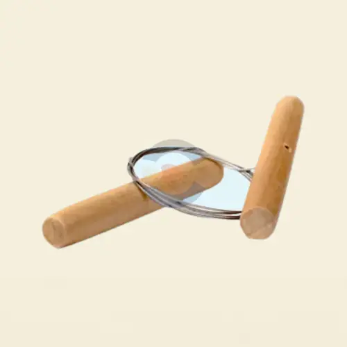 Cortante para Arcilla Alambre de Acero con Agarres de Madera