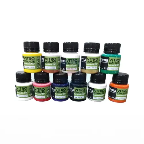 Combo 12 colores x37ml Vitro Esmalte Eterna 150°