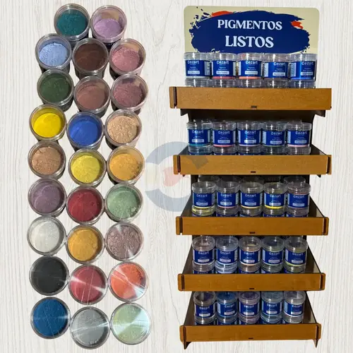 Combo 26 Colores Pigmentos Listos Ceramicos Cezart 25 gr c/u
