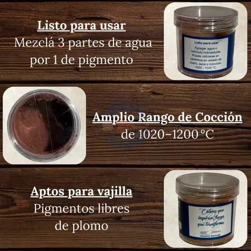Pigmento Bajo Cubierta Marrón Oscuro BC0111 25 gr, foto 2