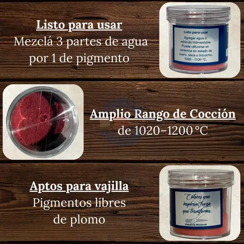 Pigmento Bajo Cubierta Rojo Intenso BC0117 25 gr, foto 2