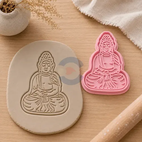Sello y Cortante Buda Meditando, foto 3