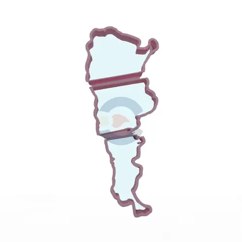 Cortante Mapa de Argentina Grande