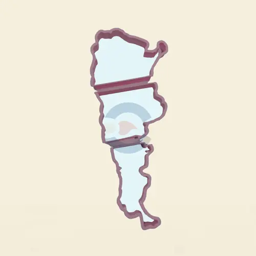 Cortante Mapa de Argentina Grande