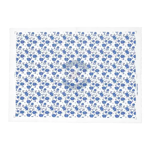 Papel de Transferencia Floral Enredadera Azul 52 x 37 cm