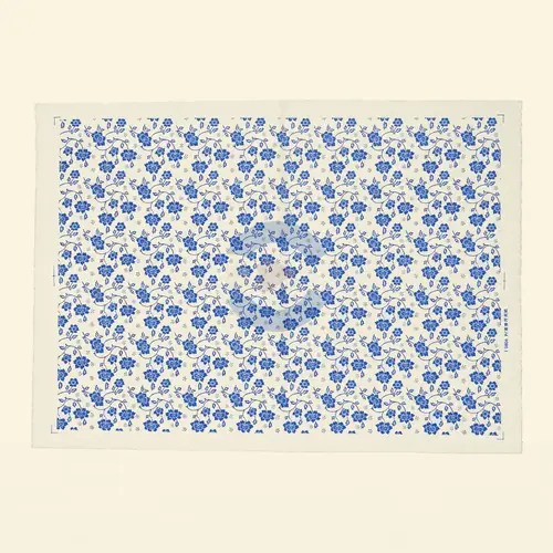 Papel de Transferencia Floral Enredadera Azul 52 x 37 cm