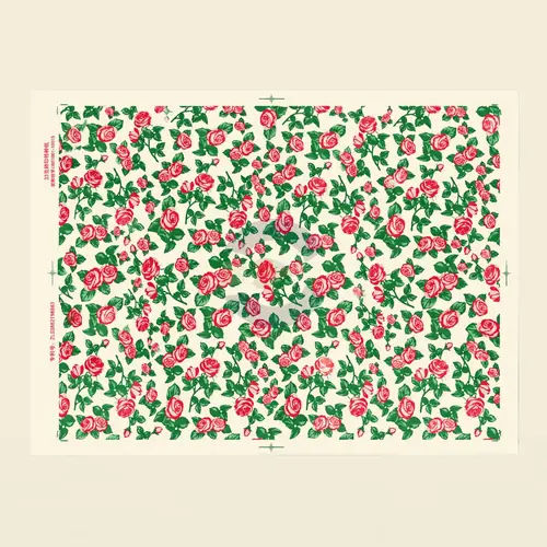 Papel de Transferencia Floral Rosas Rojas 52 x 37 cm