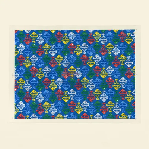 Papel de Transferencia Peces Multicolor Fondo Azul 52 x 37 cm