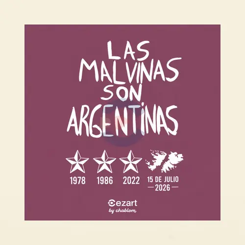 Silk Screen Printing EC04 Malvinas Chablom, foto 1