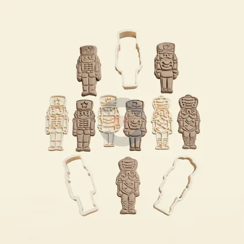 Kit Sellos y Cortantes Cascanueces Navideños, foto 1