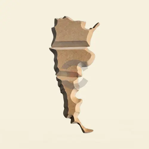 Contramolde Mapa de Argentina Grande 3 Piezas